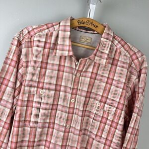 Tommy Bahama Plaid Shirt Mens XL‎ Long Sleeve Button Up 100% Cotton